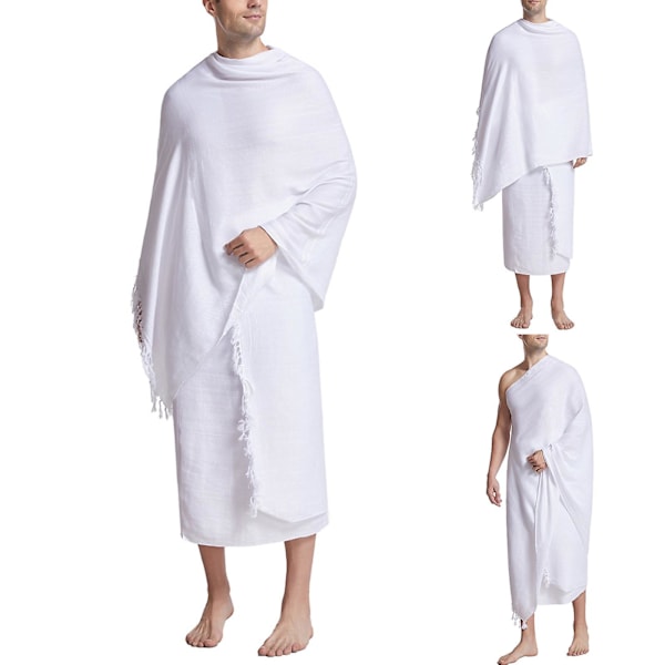 Ihram-pyyhkeet miehille - 2 pyyhettä ilman tupsuja