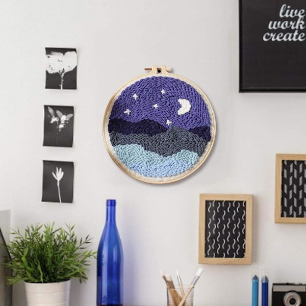 Tæppekrogning Tæppe Håndværk, DIY Latch Hook Kits Strikning Broderi