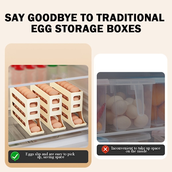 Automatisk skubbar æggebakke med stor kapacitet bærbar æggebakke til udendørs brug-WELLNGS Grey