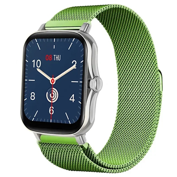 20mm/22mm Milanese-ranneke Amazfit GTS/4/2/2e/3/GTS2 Mini/GTR 47mm/GTR 4/3/ Pro Metal-kellohihnalle Amazfit bip /U/S/lite rem Lasiväri 20mm Glass Green