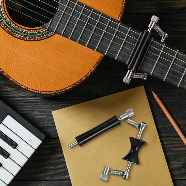 2-pack gitarr capo med rullande capo glidande capo justerbar capo gummi
