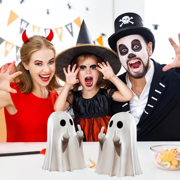 Lysande Halloween Spökfinger Set för Spöklik Bordsdekoration