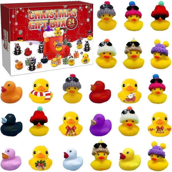 Uusi Gummi Anka Advent 2023, Advent 2023 Lapset, Advent Ankka Kylpyyn 09(24 ducks)