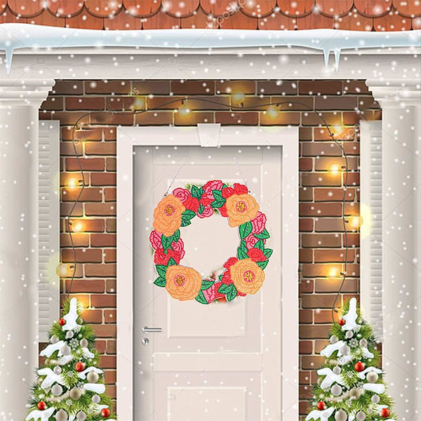 Jul Dörrkrans 5D DIY Diamantmålning Påsk