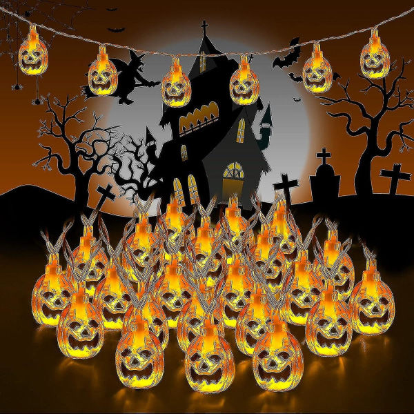 Halloween-valosarja, 20 lediä Halloween 3d-kurpitsavalosarja