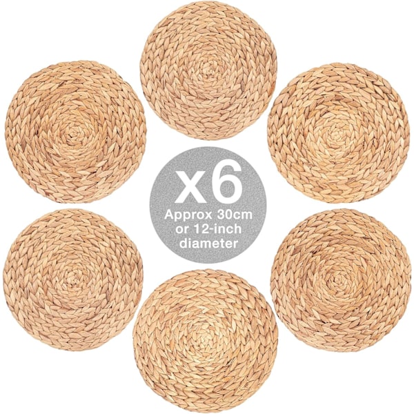 6 x Vesihyasintti Tabletit Pyöreä 30 CM, Laadukkaat Koripohjat, Pl-FA6- D