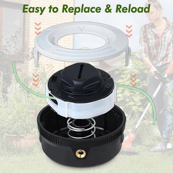 C3-2 Hode for STIHL FSA 57, FSE 52 Trimmer, AutoCut C 3-2 Hode Tråd for Ryddesag FSA57 og FSE52 Spole Tråd C3-2 Hode Slåmaskin Tilbehør-FA5-