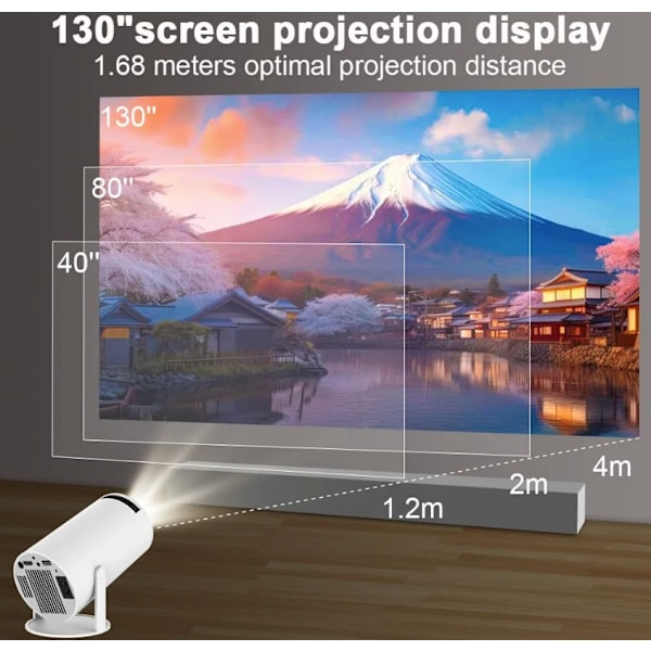 LED-projektor, minikoko, 4K HDMI Android