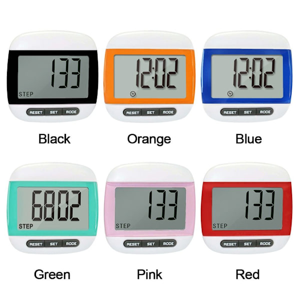 LCD-askelmittari askel kilometrimittari PUNAINEN-FA1- Red