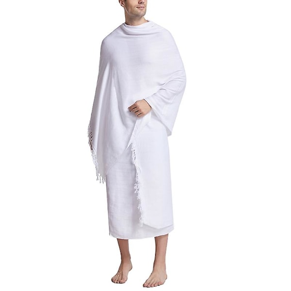 Ihram-pyyhkeet miehille - 2 pyyhettä ilman tupsuja