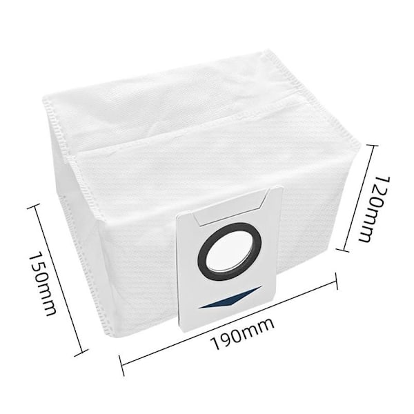 Deebot X1/T10/T10 TURBO/OMNI -pölynimuripussit, pölynimurin kapasiteetti