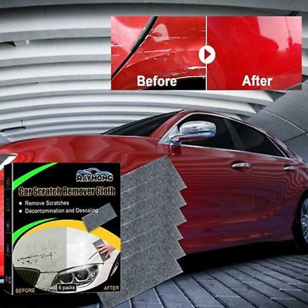 6-pakke Nano Sparkle Cloth Bilreparationsduk Nano Magic Duk För Bil Ny-STORLEK: 24st