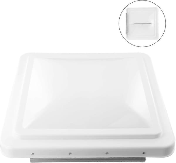14\" Universal takventil for bobil, campingvogn og tilhenger, hvit erstatning-FA-