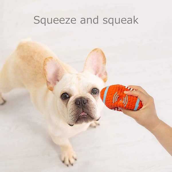 Gummi bolde til hunde, kæledyr squeak legetøj, hund rugby bold, squeak