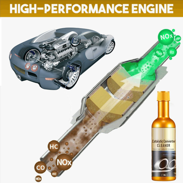 120 ml Motor Katalysatorrens Motorforstærker Rengøring Multifunktionel Katalysatorrens Benzin Systemrens 0.2