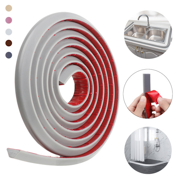 Vandsluse Duschbarriere TRANSPARENT 100CM Transparent Transparent 100cm