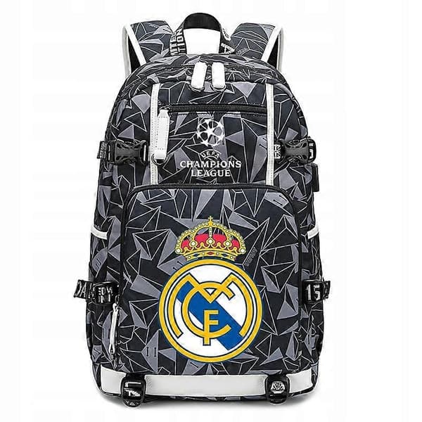 Real Madrid Mbappé Waterproof Kids Backpack A4 Large Capacity-FA-