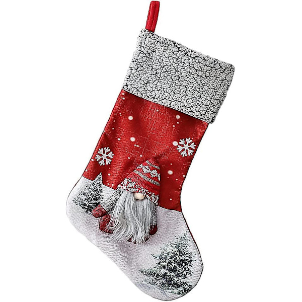 Julstrumpa, Jultomte Snögubbe Hänge Dekorativ Strumpa