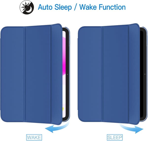 iPad (A16) 11th/10th Generation (2025/2022) Protective Case, Ultra-thin Stand Hard Shell with Auto Wake/Sleep Function-FA- Marin