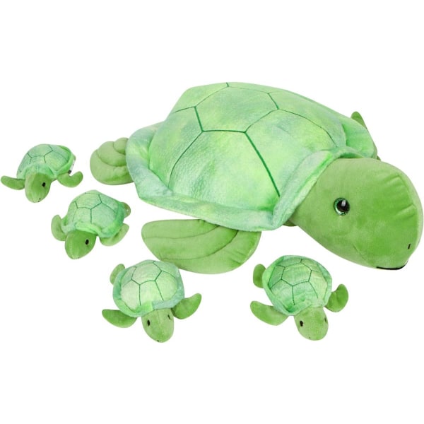 Snugababies Enhörning Kitty Cat Gosedjur för Flickor i Åldrarna 3 4 5 6 7 8 År; Gosedjur Mamma Enhörning Kitty Cat med 4 Baby Enhörningar i henne Turtles