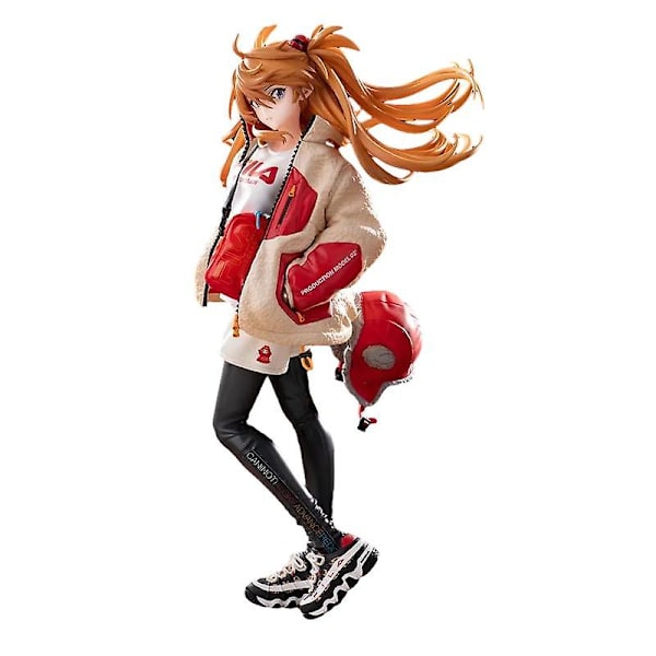 23 cm Eva Anime Figur Asuka Langley Soryu Tide Märke Kostym Klä upp Modell Leksak Present Samling Pvc Evangelion Aciton Figur No box