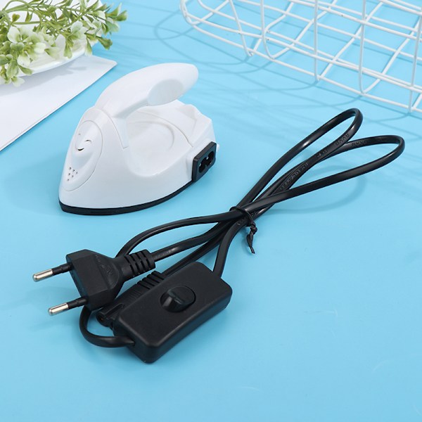 Mini Craft Sähköinen Silitysrauta Kannettava Käyttöinen Lämpöpaini DIY Valkoinen White EU Plug