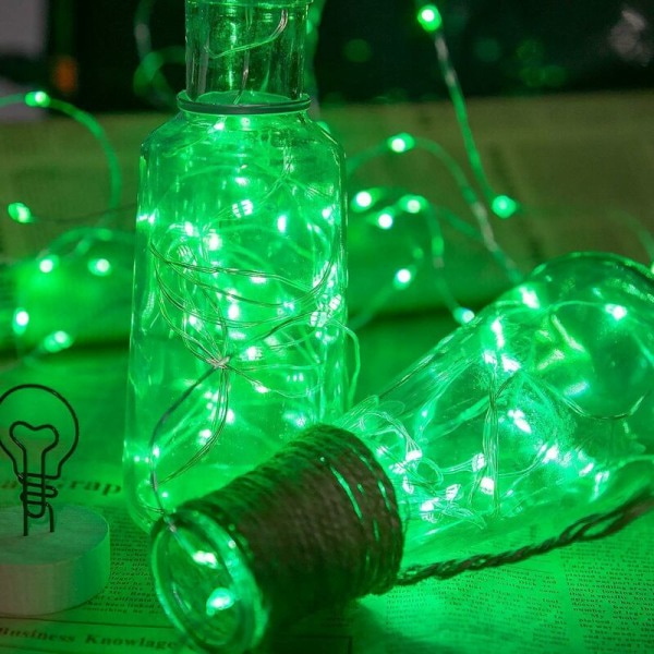 Batteridrevne lyskæder 16,4ft/5m 50 LED blinkende Christm