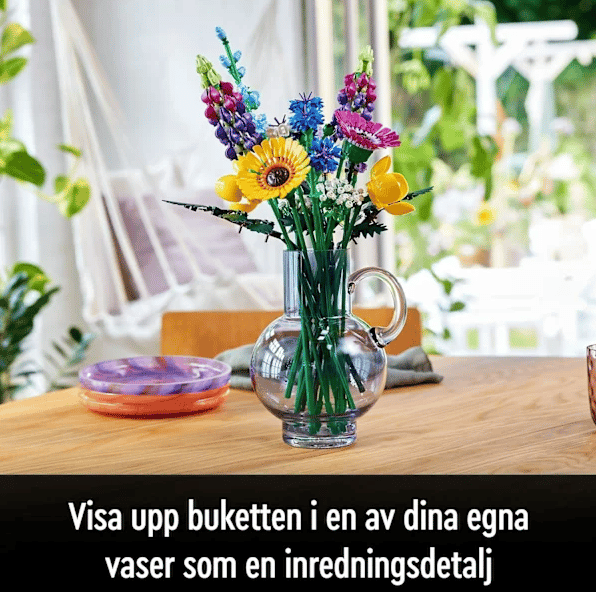 Vildblomstbuket, lavendel og gerbera, voksenkit, gaveideer, botanisk samling-FA- Flowers
