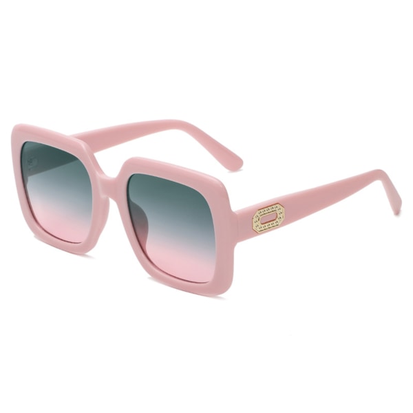 Ins Large Frame UV 400 skydd som minskar bländning solglasögon pink green powder