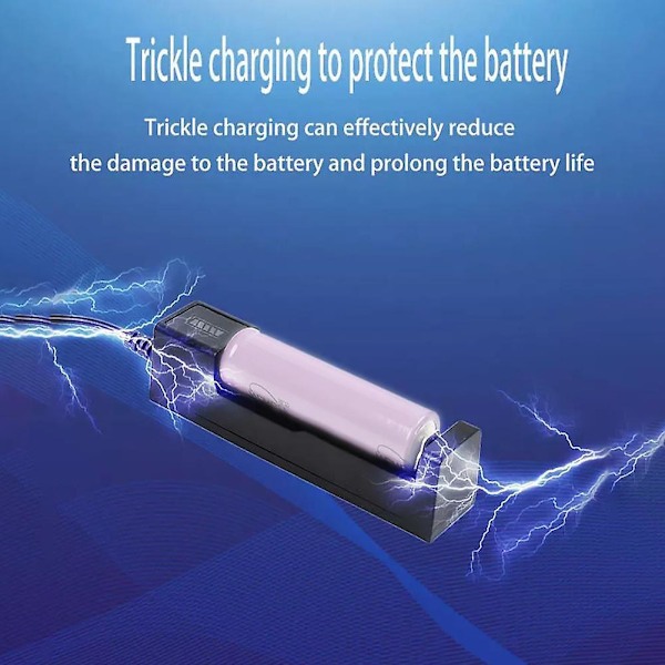 18650 Batterilader Universal 3.7V Opladelig Li-ion Batteri Til