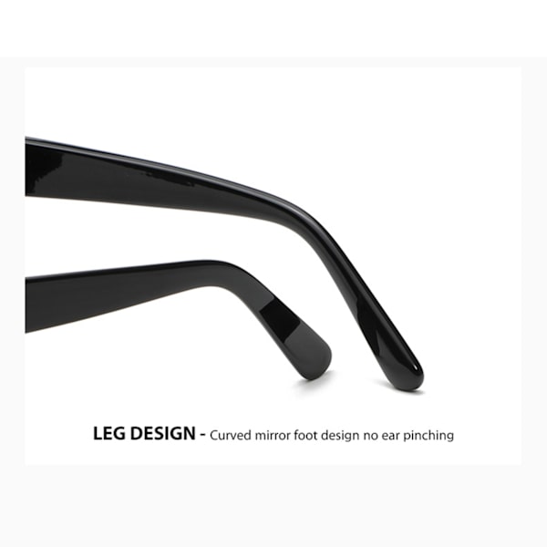 Ins Large Frame UV 400 beskyttelse, der reducerer blænding solbriller black-black gray