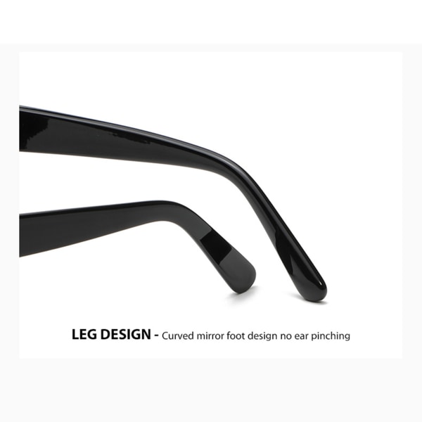 Ins Large Frame UV 400 skydd som minskar bländning solglasögon black-black gray