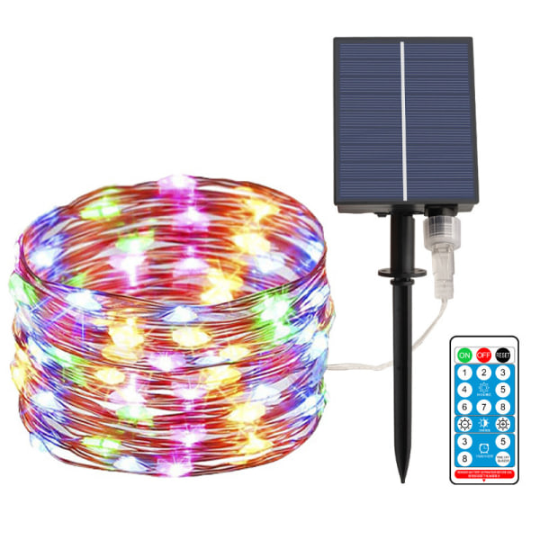 Solar String Lights, Waterproof Copper Wire String Decorative St