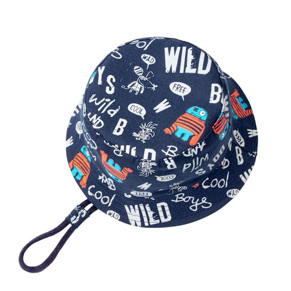 Unisex Solhatt Bucket Hat Strandhatt Sommar UV-skydd (Bokstav)