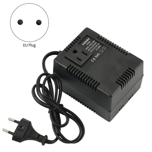 300W Spenningsomformer 220V Til 110V Transformator Spenningsomformer Reiseadapter EU-kontakt{F2]-FA13-