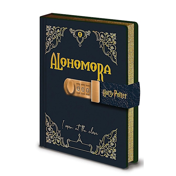 Harry Potter Alohomora Låsbart A5 Dagbog [DB] Sort Black One Size
