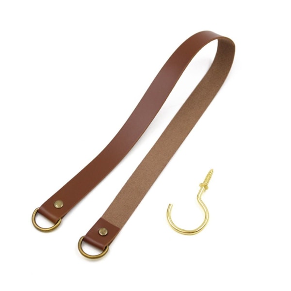 Gardinholder Rep Lær Tiebacks MÖRKBRUNT dark brown