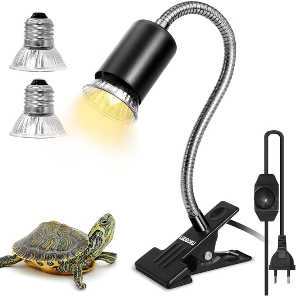 UVA UVB-lamper 25W og 50W, reptillampe Oppvarmet skilpadde la