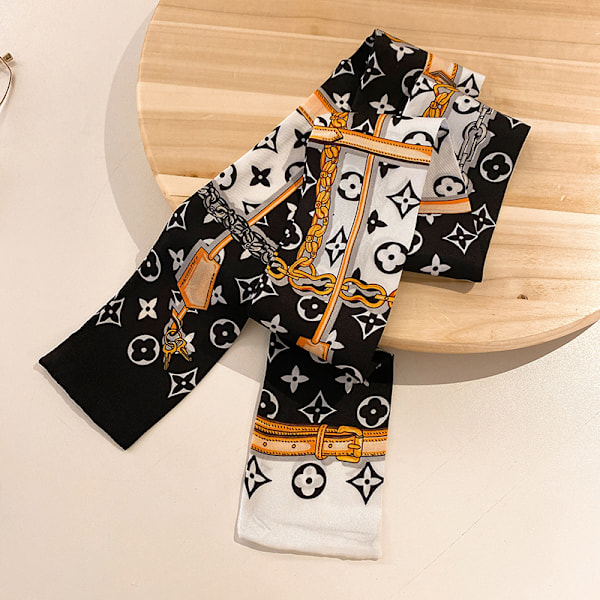 Tarot LV Chic Halskæde Forår & Efterår Pandebånd Koreansk Vild Knytte Taske Håndtag Bånd Twilly coffee