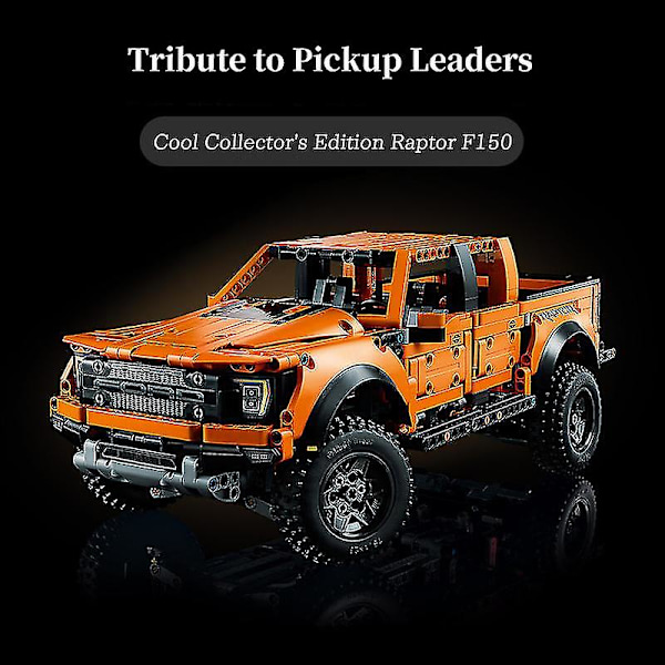 1379 st Ford Raptors F-150 Pickup Truck Racing Car Moc 42126 Byggesten Model Legetøj Klodser Til Børn Gaver [kk] 1380 no original box
