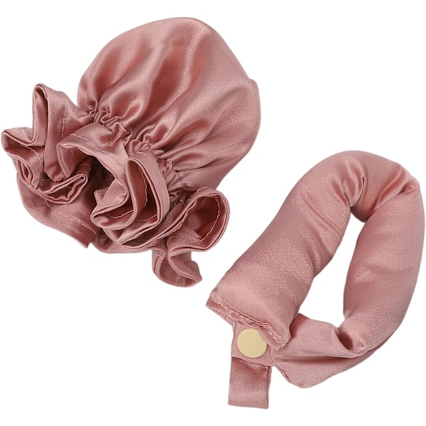 Varmefri Hårruller til Kvinder Hårbånd Støvrosa, Varmefri Design, Nem at Bruge, Praktisk at Bruge, Med Hårs beskyttelse, Bærbar Design (rosa)