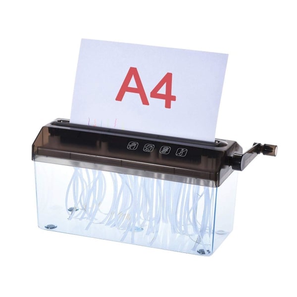 A4 9\" Papirshredder Strimler Papir Manuel Håndpapirshredder Dokumentfil Håndlavet