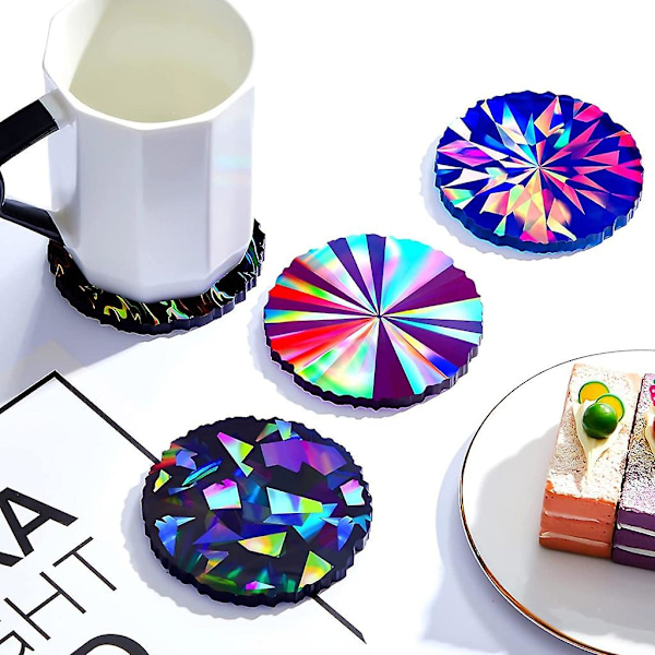 Te-bricka Kaffeunderlägg Form Silikon Epoxiharts Placemat Kust 3