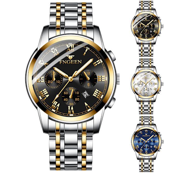 Herreklokker Vanntett Quartz Analog Sports Lysende Klokke B