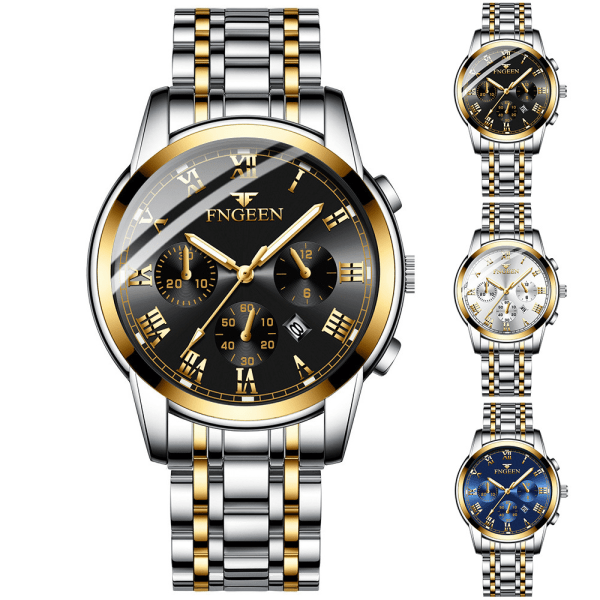 Herreur Vandtæt Quartz Analog Sports Lysende Ur B