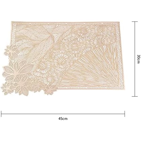 Pack Decorative Placemats Rectangular Placemats PVC Placemats