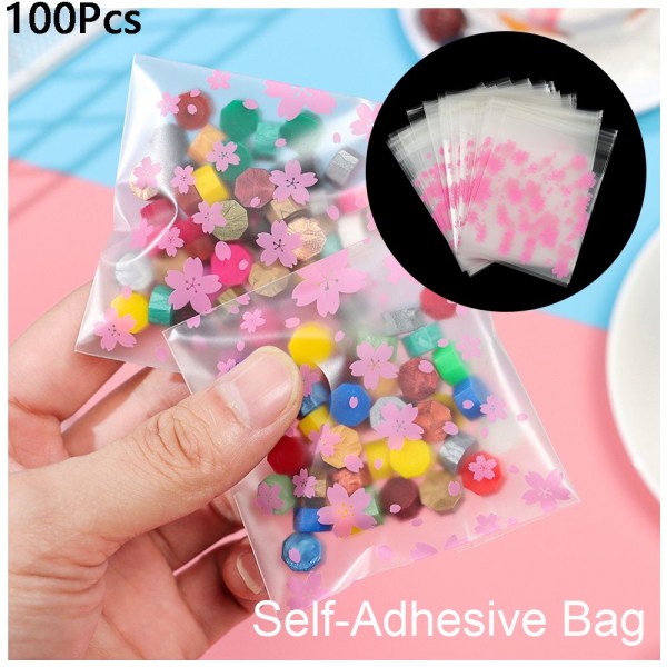 100st plastpåsar gåvor favor väska 10*10cm 10*10cm