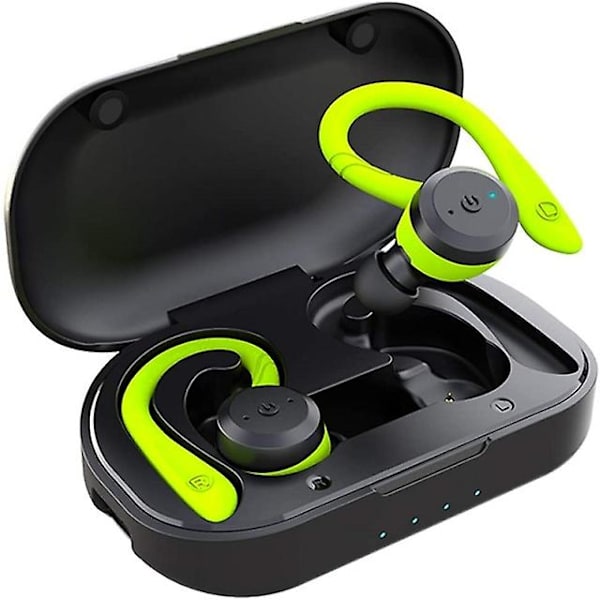 20 tunnin toistoaika Vedenpitävät Bluetooth-kuulokkeet Dual Wear Langattomat urheilukuulokkeet Tws Ipx7-kuulokkeet Stereo green
