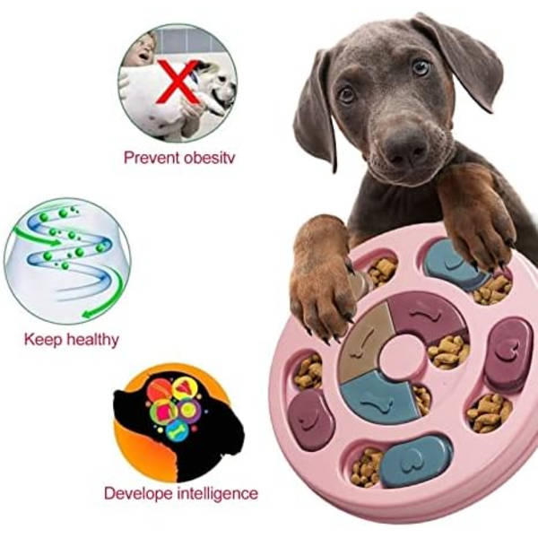 Hunde-puslespill, hundemat-puslespill leker for IQ-trening