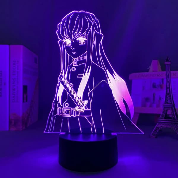 Demon Slayer Muichiro Tokito lampe Anime 3D LED lampe natlys-FA-